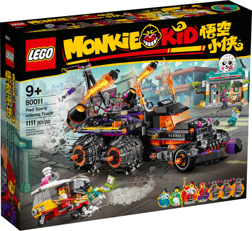 Lego Monkie Kid Camión Infernal De Red Son 80011 - 1111 Pzs