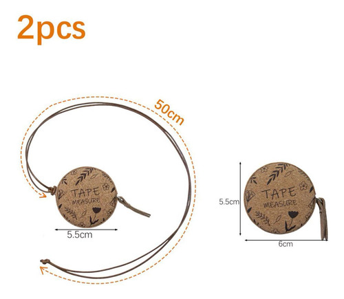 2x Cinta Métrica De Costura De Doble Cara De 60 Pulgadas Y
