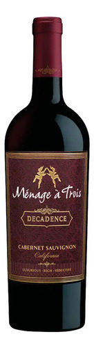 Pack De 4 Vino Tinto Menage A Trois Decadence Cab-sauv 750ml