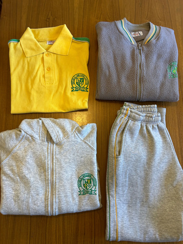 Lote De Uniforme Colegio William Caxton Gris M (Usado)