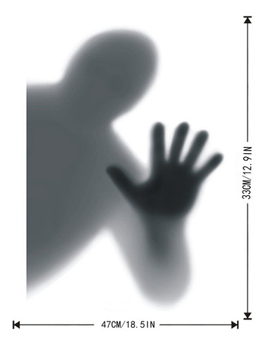 Adesivos De Halloween Horror Dark Shadow Glass Adesivos Wall