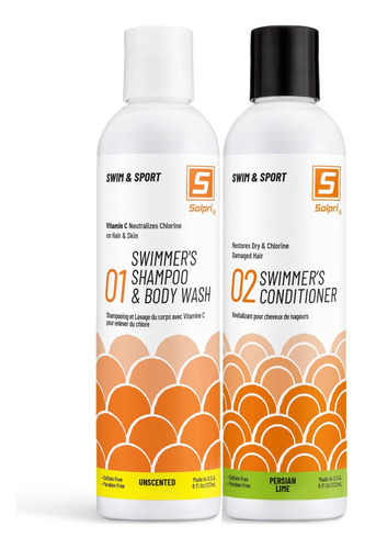 Solpri Swimmers Cloro Vitamina C Shampoo Para Lavagem Corpor
