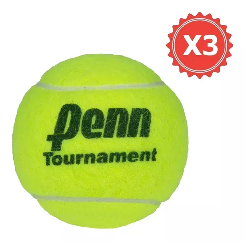 Pelota Tenis Penn Tournament X 3 Polvo Cemento All Court
