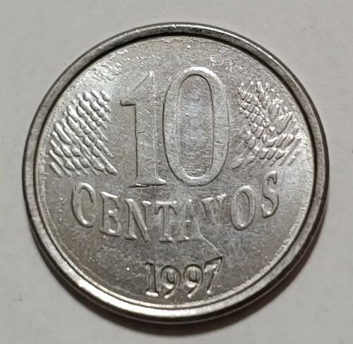 Moneda Brasil 10 Centavos 1997