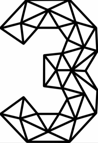 Vectores 2d Números Geométricos Corte Plasma Láser Cnc W045