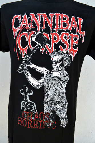 Cannibal Corpse Slim Fit Playera Chaos Horrific Srsx Oficial