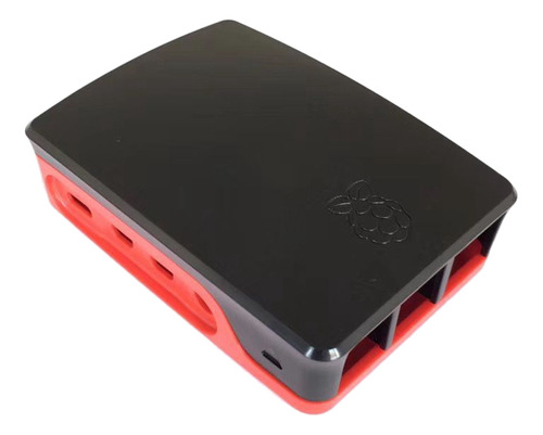 Funda De Plástico Para Raspberry Pi 4 Modelo B Abs Negra Y R