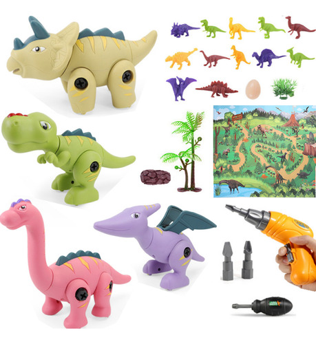 Montaje Y Desmontaje De Juguetes De Dinosaurios Para Niños