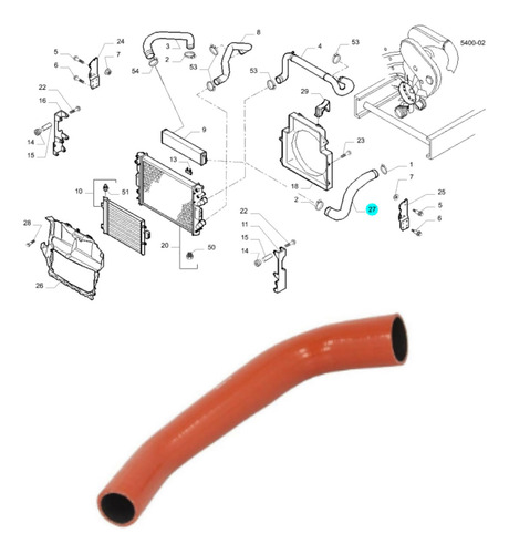 Tubo De Intercooler Daily 50c17 Iveco 504360540