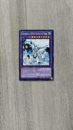 Yu-gi-oh! Elemental Hero Absolute Zero Secret Rare Elemental Hero Absolute Zero Inglés