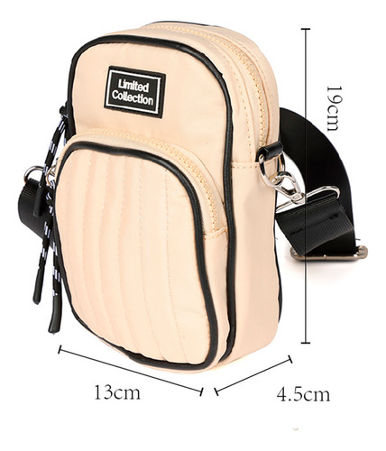 Bolso Capitoneado Doble Bolsillo Canva P/celular