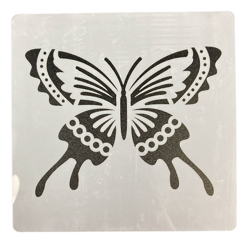 Plantilla Stencil 15x15 Cm Diseño Mariposas