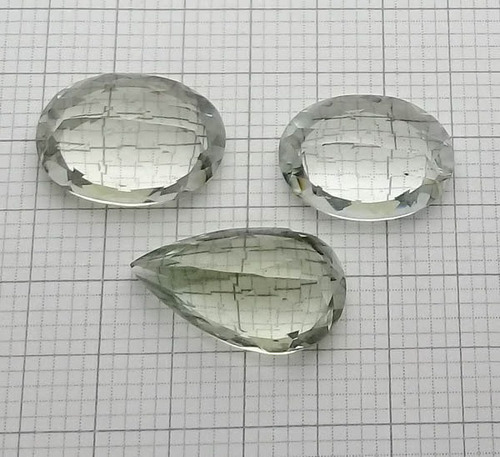 Heliodoro 12.850 Cts Kit 03 Pedras Natural Praziolita A