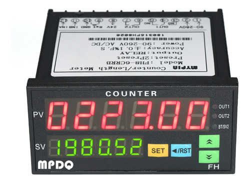 Contador Dual Multifuncional De Pulso Npn Pnp Y Digital