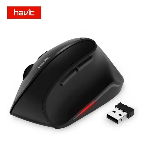Mouse Inalámbrico Vertical Ergonómico Havit 6 Botones
