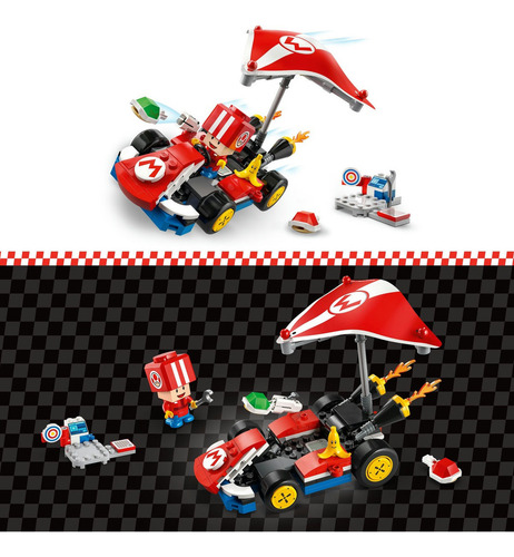 Lego Super Mario Kart Estándar Rojo 72032 Juguete Rojo