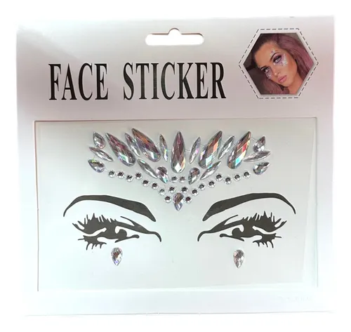 Face Sticker Gema Para Cara Y Cuerpo Cristal Brillos #1