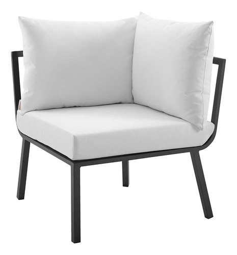 Modway Riverside Muebles De Exterior, Silla De Esquina, Gris