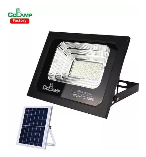 Reflector Panel Solar Cclamp 100w Led Ip67 Exterior Control