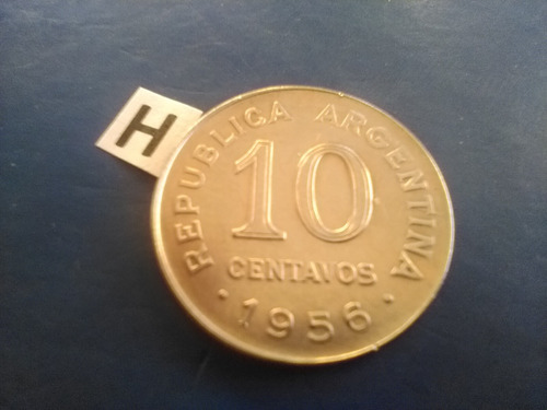 Monedas De Argentina De 10 Centavos De Pesos Año 1956