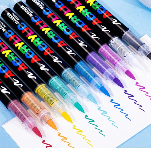 Rotuladores Acrílicos De 168 Colores