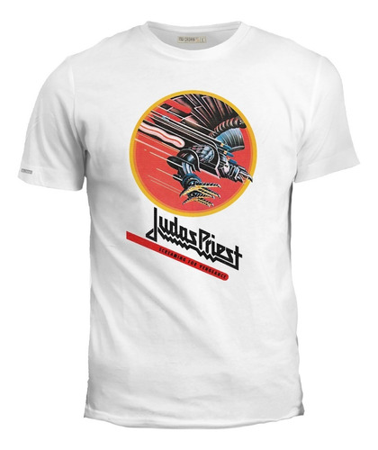 Camiseta Estampada Judas Priest Águila Banda Rock Hombre Ink