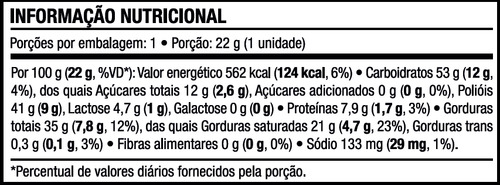 Chocolate Branco Zero Açúcar Marcante 22G