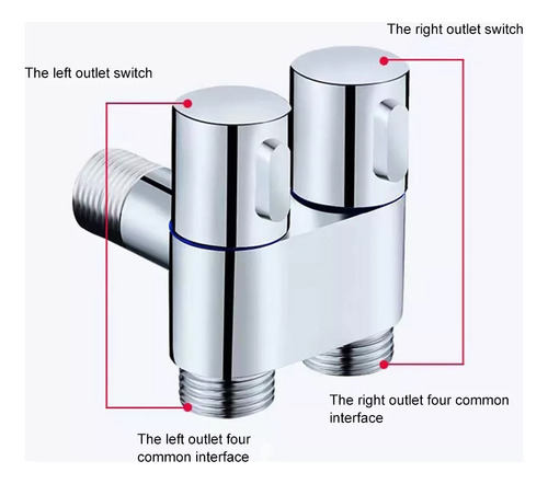 Mini Full Copper Angle Valve Booster Bathroom Gun