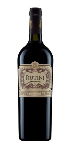 Estuche Vino Rutini Regalo Cabernet Malbec X2 Caja 01almacen