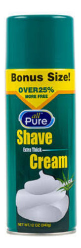 All Pure Shave Crema Para Afeitar 340g