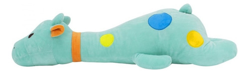 Girafa De Pelúcia Deitado Verde 65 Cm