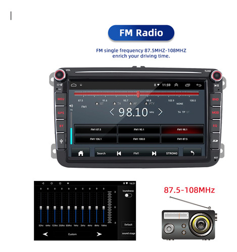 Lebeeaudio 2+32g Estéreo Gps Android Bora Tiguan Golf Jetta Mk6 Vw Con Cámara Carplay