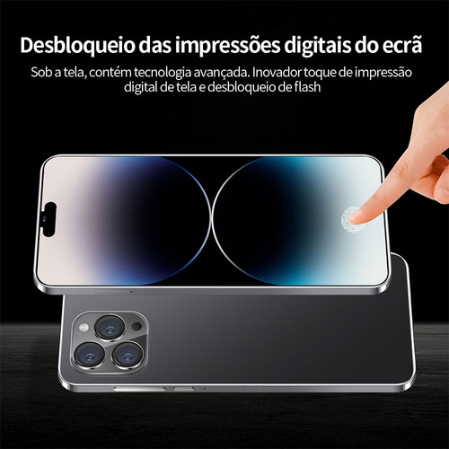 - Teléfono Android Barato I15 Pro Max 6.3 Negro