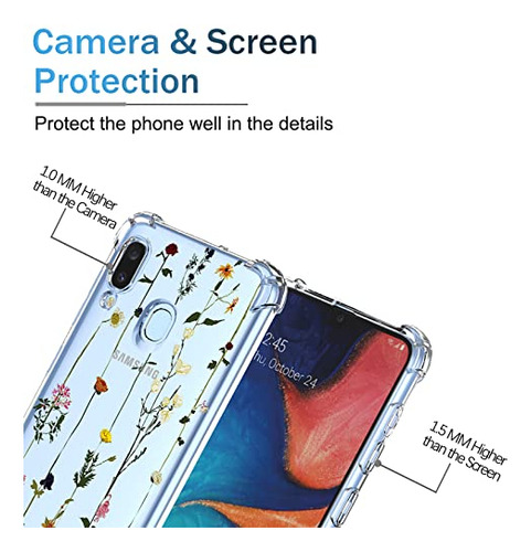 Funda Para Galaxy A30 Samsung A20 Transparente Plastico Tpu