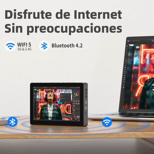 Mini Pc Pantalla Tactil,mini Cpu Portátil,intel N4200,4+64gb,8-inch Pantalla IPS,1280 x 800(720P),4K@30Hz