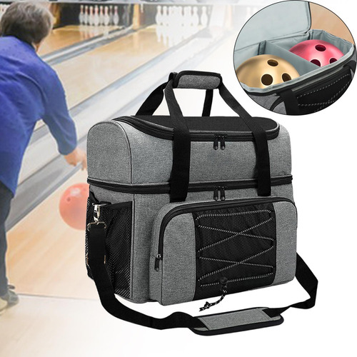 Bolsa Para Bolas De Bolos Con Compartimento Para Zapatos,