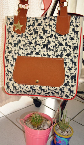 Cartera Bolso Tela Nueva!!! Nueva!!!
