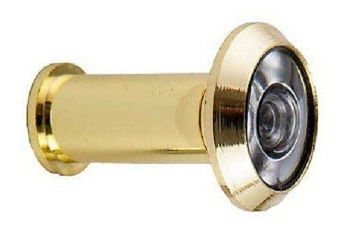 Visor Olho Magico Segurança Dourado Produzido Em Latão