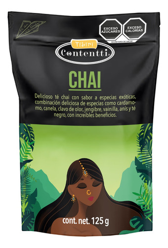 Te Chai Negro 125g Fácil Preparación Tibiri Contentti