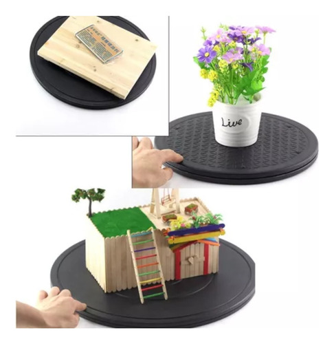 Soporte 360° Tocadiscos Bandeja Giratoria Multiusos 40cm