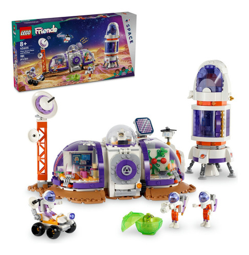 LEGO® Friends Base Espacial de Marte y Cohete juguete de exploración espacial para construir, incluye un cohete, un rover y una base de investigación de Marte personalizable 42605