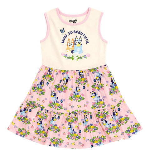 Conjunto De Vestido Y Gorro Para El Sol Con Estampado Floral