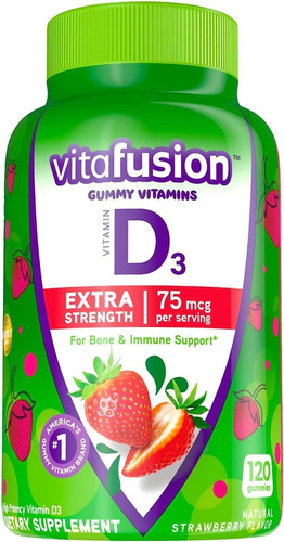 Vitamina D Extra - Vitafusion - 120 Gomitas - Made Usa