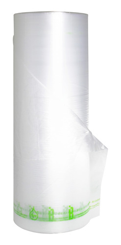 Bolsa De Plástico 25x35 Transparente Biodegradable 2 Rollos