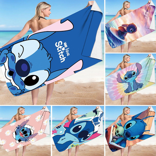 Toalla De Baño Lilo & Stitch, Toalla, Toalla De Playa Stitch
