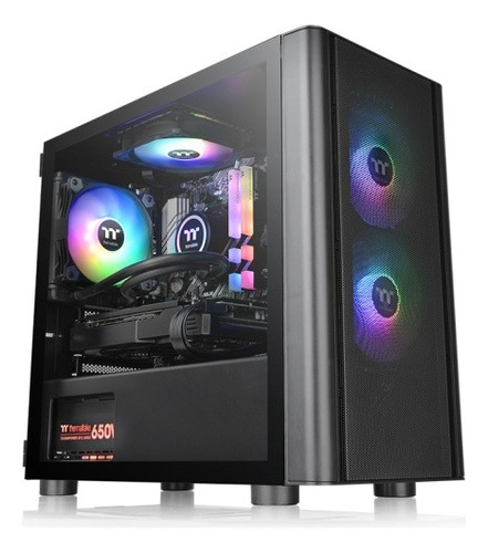 Gabinete Gamer Thermaltake Negro V150 Argb Micro-atx