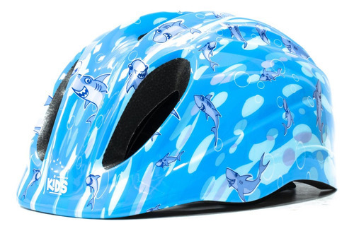 Capacete Infantil Bicicleta Absolute Kids Dance Criança Cor Azul Tamanho P/M 48-52CM