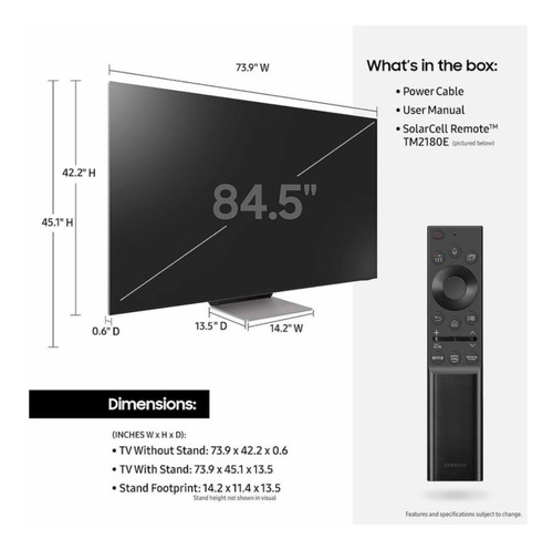 Imagen 8 de 10 de Samsung Neo Qled 8k Smart Tv 85 Class Qn900b Originales