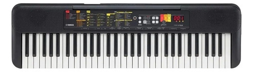 Teclado musical Yamaha PSR-F52, 61 teclas, 136 sonidos, 158 ritmos, color negro