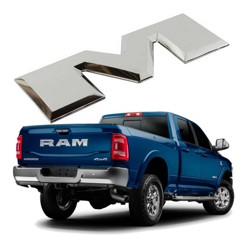 Emblema M Da Tampa Tras Dodge Ram 2500 2017 Orig K68245544ae